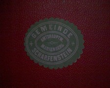 Siegelmarke Gemeinde  Scharfenstein Amtsh. Marienberg  