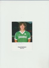Autogrammkarte Frank Hartmann Hannover 96 mit original Autogramm 80er Jahre  