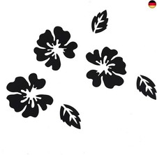 3D Blumen Wandtattoo
