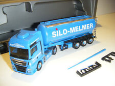 Herpan 310574 MAN TGX XXL Silo Melmer Feldbinder Kippsilo kurz blau Kletterstadl