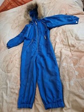 Schneeanzug, Skianzug, Gr. 110, TICKET TO HEAVEN, blau Kapuze mit Fell, gut erh.