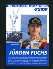 Jürgen Fuchs - Autogramm, Motorrad   (KA-27)