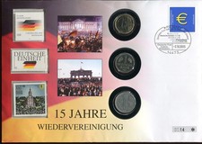 Numisbrief 15 Jahre Wiedervereinigung