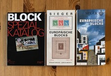 Briefmarken Literatur 3 x Katalog Europa Block Blocks kein Michel