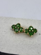 Paar schöne Peridot  Ohrringe/ Stecker  G Gold 585 punziert #(Lin)