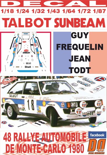 Decal talbot sunbeam lotus - decal,