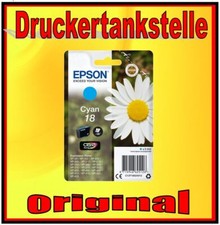 original Patrone EPSON 18 * XP-30 102 202 205 302 305 402 405 * T1802 Cyan * NEU