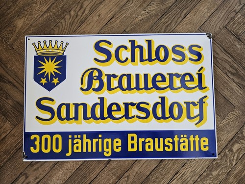 Emailschild brauerei - emailschild,