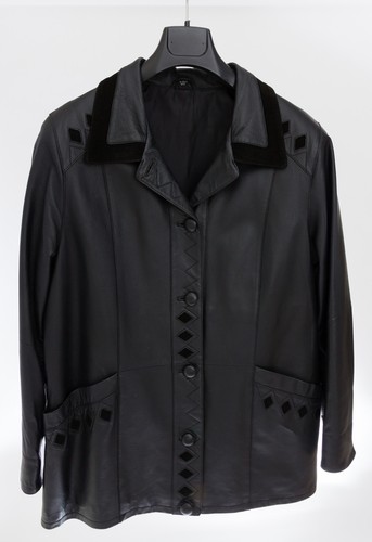 Damen lederjacke schwarz - lederjacke, gr