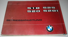 Betriebsanleitung BMW 5er E12