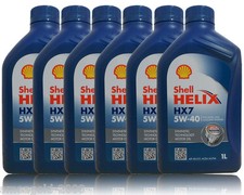 Shell HELIX HX7 5W-40 Motorenöl 5W40 MERCEDES VW RENAULT FIAT 6x1 Liter