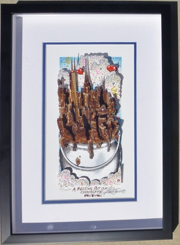 Charles fazzino melting topf - fazzino,