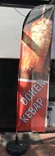 Beachflag - Döner Kebab Rot 3,5m/350cm Flagge, Fahne, Werbung, Bannner, Imbiss 