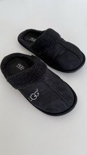 UGG HAUSSCHUHE SLIPPER SLIP ON UNISEX SCHWARZ  FELL KOMFORT RELAX 41/42 L USED