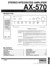Service Manual-Anleitung für Yamaha AX-570 