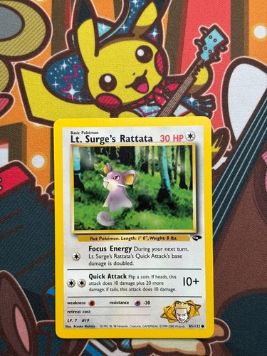 Surges rattata 132 gym - 85/132,