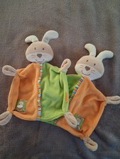 2 x Schmusetuch Hase orange  /