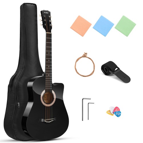 Schwarz cutaway akustikgitarre - cutaway,