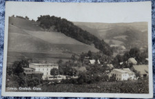 65324 Postcard Lewin Grafschaft Glatz Blick über die Ortschaft 1935
