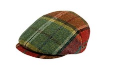 Sportmütze mit Karomuster Hanly mit Lammwolle von Skogen Flatcap Schiebermütze