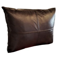 Dunkelbraunes echt leder - echt,