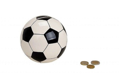 Spardose fußball keramik - fußball,