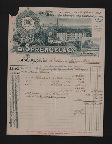 Hannover rechnung 1892 - 1892,, b