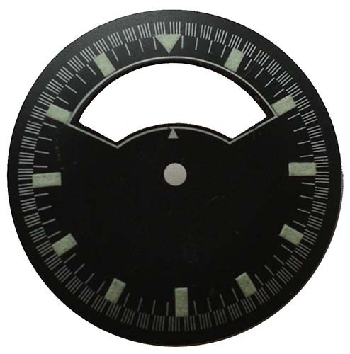 Zifferblatt minstop schwarz - zifferblatt,