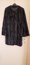 Kurzmantel Dennis Basso Webpelz Nerzoptik Gr 38 Schwarz