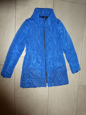 Desigual Jacke/Mantel in Royalblau, Gr. 38, getragen