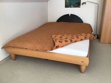ruf bett 140 auf 200 m, Buche Natur mit Lattenrost,Matratze und wendb.Tagesdecke