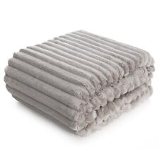 Weiche Decke Wohndecke Tagesdecke Sofadecke Überwurf Streifen Muster