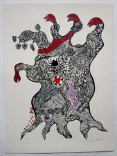 NIKI DE SAINT PHALLE ***** NANA POWER MONSTER I ***** S/N ! RARITÄT AUS 1970 !