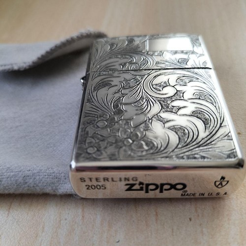 Zippo armor sterling silver - zippo,