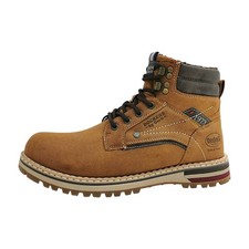 Dockers by Gerli  Herrenschuhe Stiefel Warmfutter Schnürstiefel Braun Freizeit