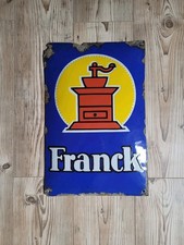 Emailschild,  FRANCK, KAFFEE