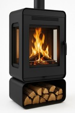 EEK A+ Premium-Kaminofen Modell 3W60 - Dreischeiben mit 6 kW