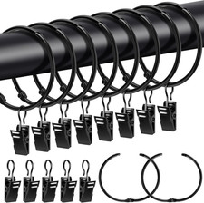 Metall Gardinenringe mit Clips