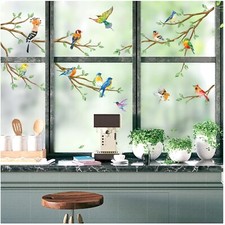 Fensteraufkleber Vögel, Ast