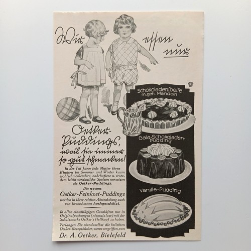 1931 oetker pudding - 1931,