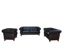 Edle Chesterfield Sofagarnitur