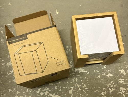 Notizzettelhalter aus bambus - notizzettelhalter,
