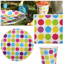 Einweggeschirr mit bunten