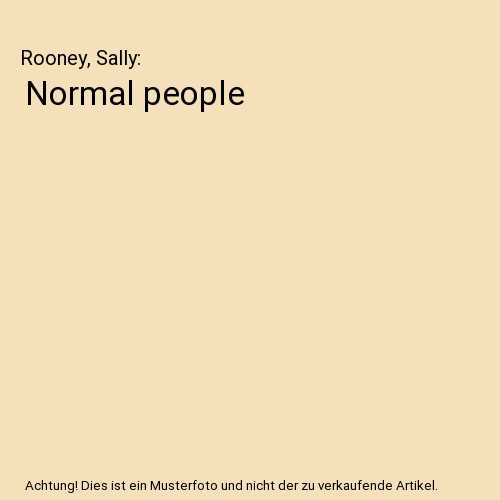 Normal people rooney - rooney,, sally