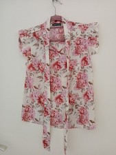 Bluse Rosa Farbe Mit  Blumen
