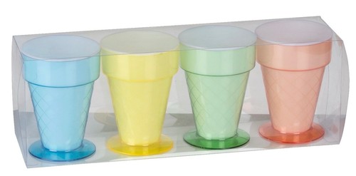 Retro stück bunte - 8, eisbecher