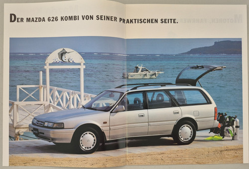 12seitiger prospekt mazda 323 - "mazda,