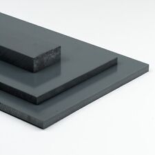 PVC Platte Zuschnitt Stärke 40mm grau RAL 7011 PVC-U Kunststoff Plastik flach 