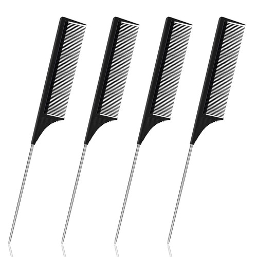 Edelstahl rattail kamm set - edelstahl, rattail-kamm