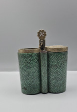 Antike chinesische Pfeife Pipe mit feinem Rochenleder-Überzug China